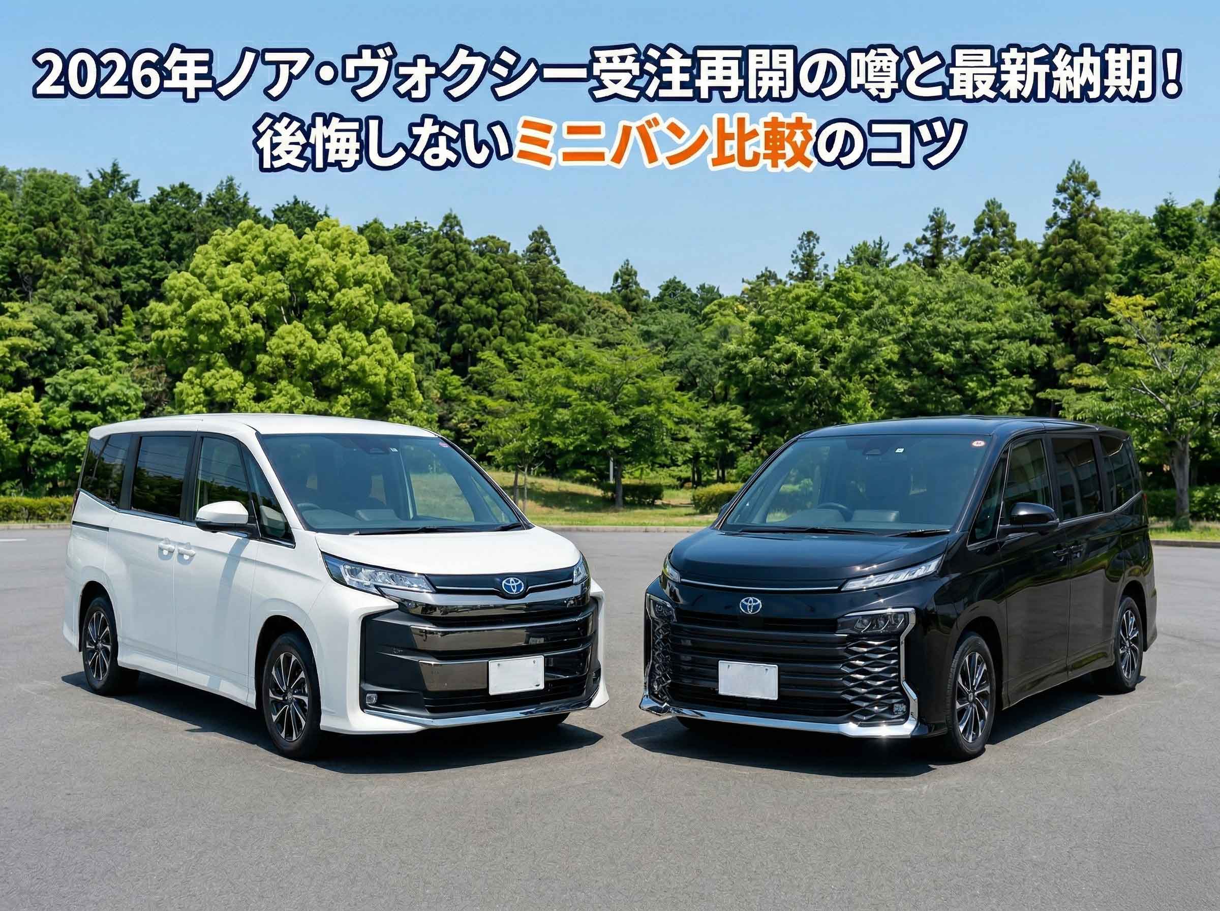 2026年ノア・ヴォクシー受注再開の噂と最新納期！後悔しないミニバン比較のコツ